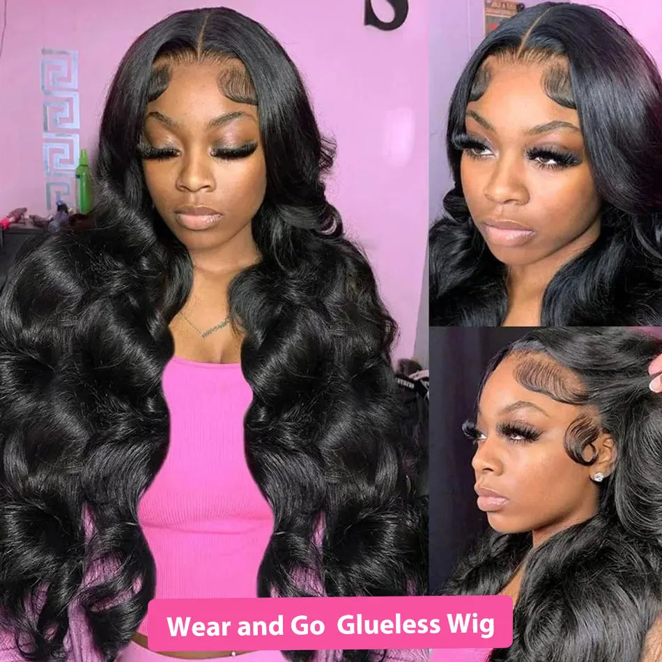 30 Inch Body Wave HD Lace Wig – Glueless, Pre-Plucked Human Hair