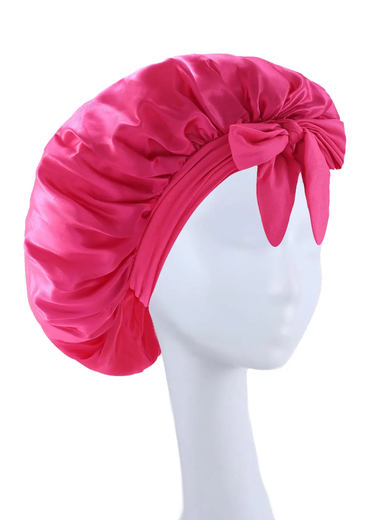 New Silk Bonnet for Sleeping Women Satin Bonnet Hair Bonnet night sleep cap scarf wrap for curly hair With Tie Band for Curly Hair