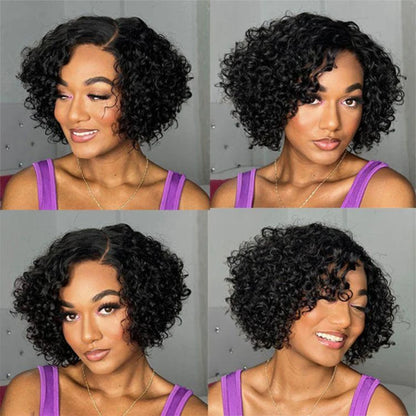 Short Kinky Curly Hair Bundles – 100% Brazilian Virgin Human Hair
