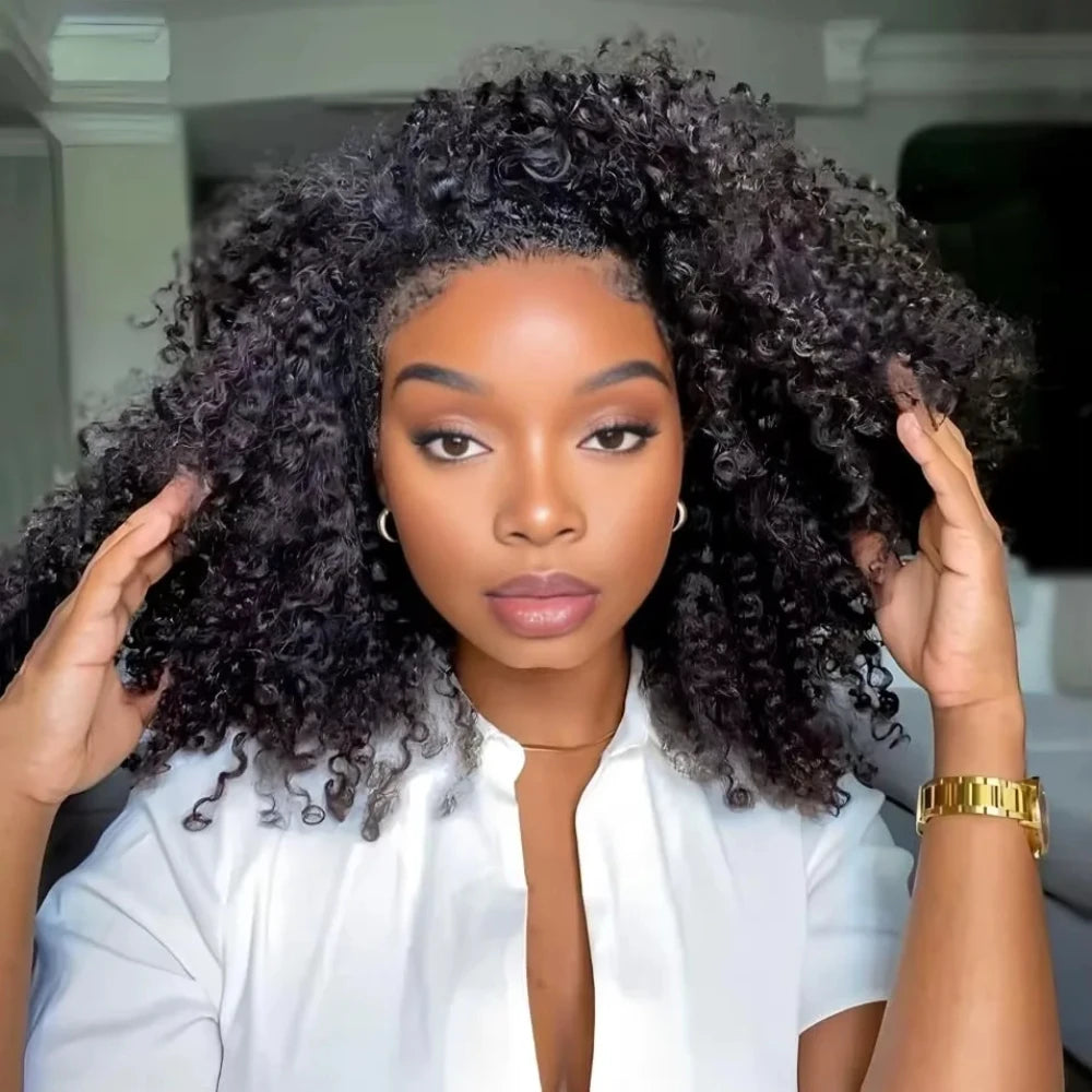 Kinky Curly Half Wig