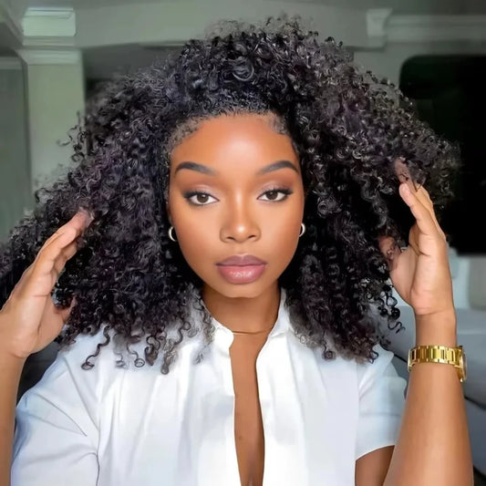 Kinky Curly Half Wig