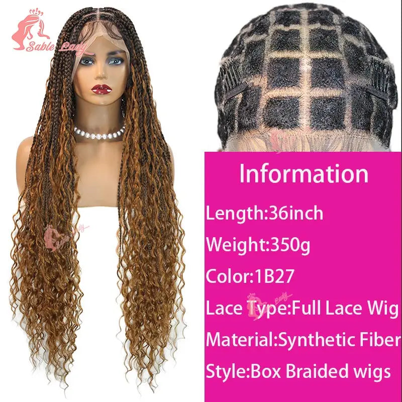 Boho Braided Wig – Full Lace