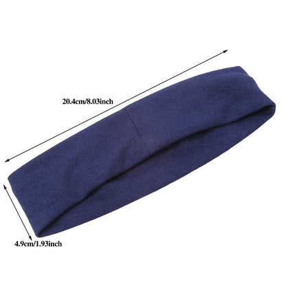 7pcs/lot Summer Sports Yoga Headbands for Women Simple Adjustable Men Running Absorb Sweat Elastic Hair Bands Solid Headband