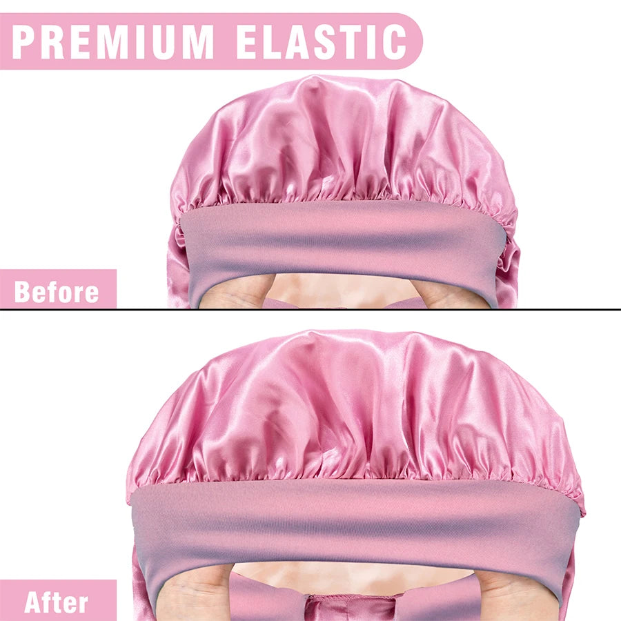 High Quality Silky Long Satin Bonnet