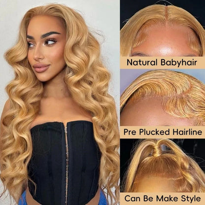 Honey Blonde Body Wave Wig