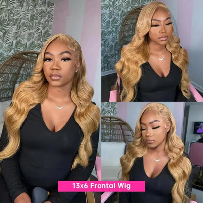 Honey Blonde Body Wave Wig