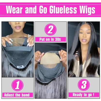 Glueless Deep Wave Wig – 5x5/6x4 Lace, Pre-Cut Ready to Wear