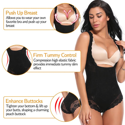 Women’s Seamless Full Body Shaper – Waist Trainer & Postpartum Slimming Bodysuit