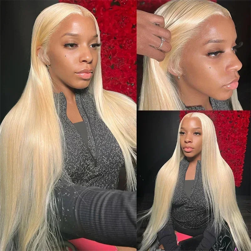 • HD Lace Front Wig 613 Blonde, 13x6/13x4, Straight, 40–46 in