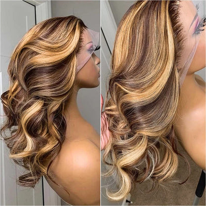 Highlight Wig 100% Human Hair 13x6