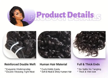 Short Kinky Curly Hair Bundles – 100% Brazilian Virgin Human Hair