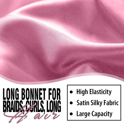 High Quality Silky Long Satin Bonnet