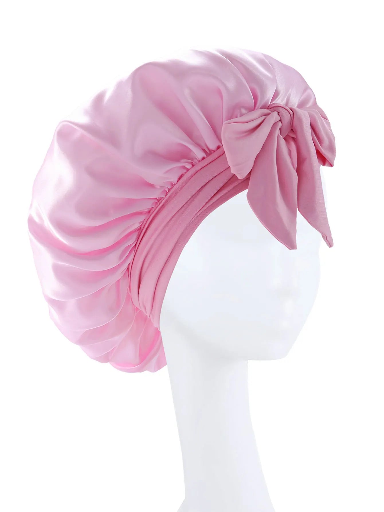 New Silk Bonnet for Sleeping Women Satin Bonnet Hair Bonnet night sleep cap scarf wrap for curly hair With Tie Band for Curly Hair
