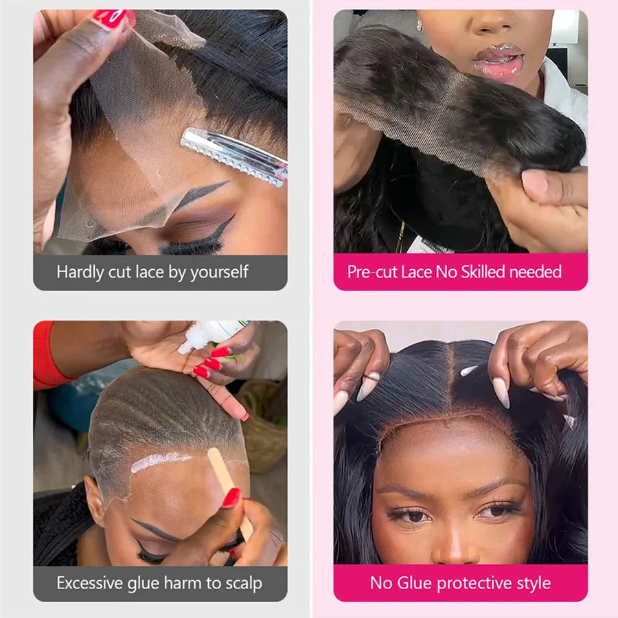 30 Inch Body Wave HD Lace Wig – Glueless, Pre-Plucked Human Hair