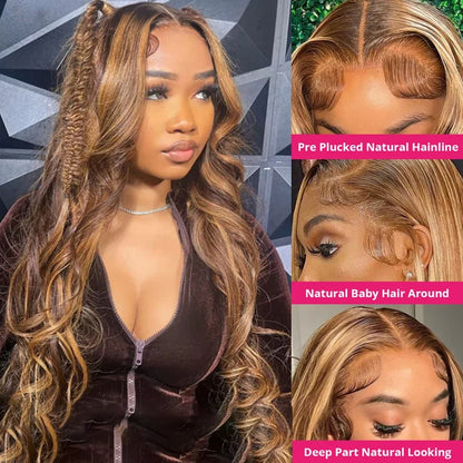Highlight Wig 100% Human Hair 13x6