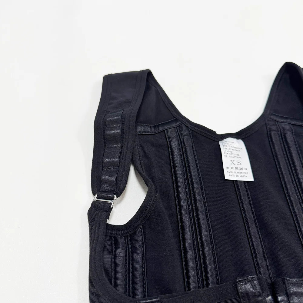 Colombian Faja Body Shaper – Double Compression Waist Trainer with Zipper & Hooks