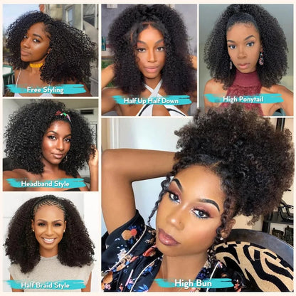 Kinky Curly Half Wig