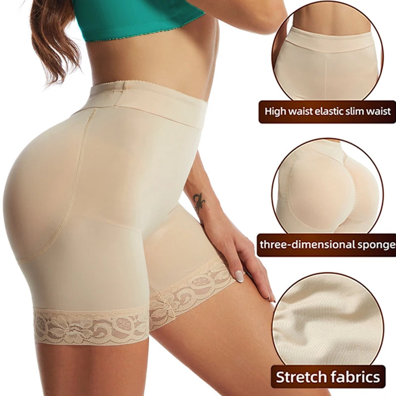 Butt Lifter Shaper Panties Hip Pads Shapewear Push Up Booty Enhancer