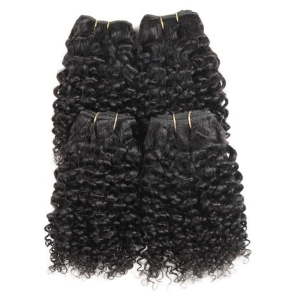Short Kinky Curly Hair Bundles – 100% Brazilian Virgin Human Hair